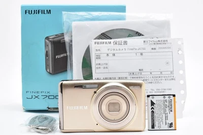 [NEAR MINT] FUJIFILM FinePix JX700 Gold Digital Camera w/ Box From Japan 2553856 - Image 1 of 4