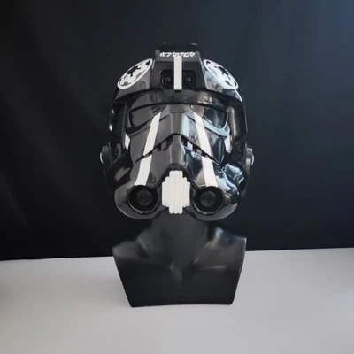 Star Wars TIE Fighter Pilot 2MAY-RD Helmet Wearable Resin Full Mask Cosplay Prop - Image 1 of 4