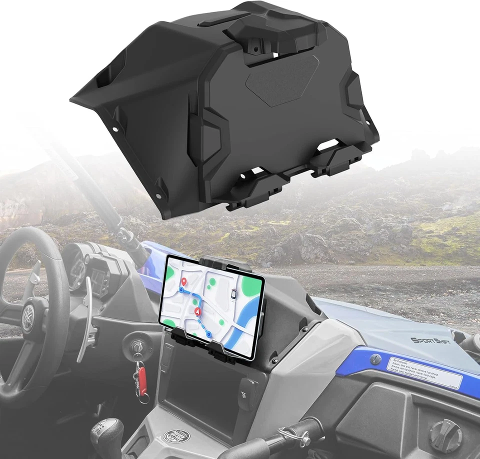 Soportes de Dispositivos Eléctricos con Caja de Almacenamiento Bandeja Organizadora para Yamaha YXZ 1000, GPS  Foto 1 de 4