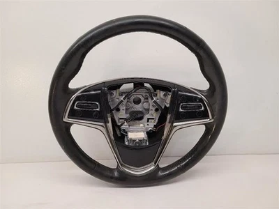 2013-2018 CADILLAC ATS Black Leather Heated Steering Wheel 84304471     - Image 1 of 4