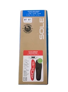 SUELA activa mediana con almohadilla metálica alivio fascitis plantar plantillas de arco M 11/W 13 - Imagen 1 de 2