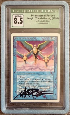 Artist signed autograph MTG Magic Unlimited Phantasmal Forrces CGC 8.5 1993 - Image 1 of 2