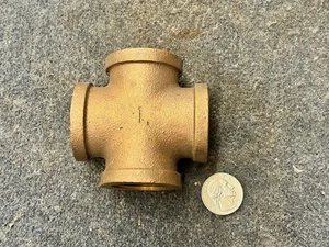 Brass 1" FIP Cross - Picture 1 of 4