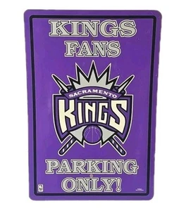 Early 2000s Sacramento Kings Parking Sign - Kings Fans Parking Only! - 12" X 18" - Picture 1 of 7