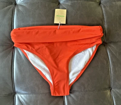 Boden Mujer Talla 6 Levanzo Plegable Bikini Parte Inferior Natación Fiesta Naranja Rojo Foto 1 de 4