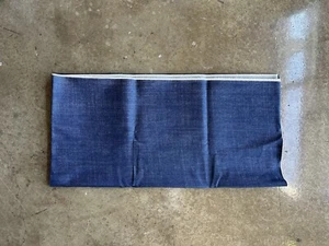 Vintage 70’s Raw Denim Fabric Heavyweight Dark Wash Indigo 69”x69” 3.5lbs - Picture 1 of 9