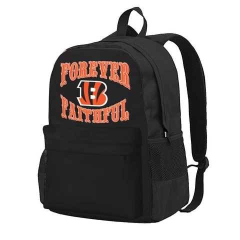 Forever Faithful Cincinnati Bengals Adult Backpack Large Capacity Travel Bag Cover