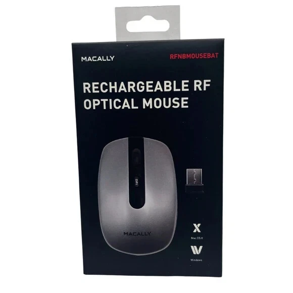 Wireless RF Optical Mouse - Rechargeable  - Macally - Image 1 of 4