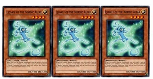 Yugioh- 3X Ljosalf of the Nordic Alfar - Common - 1st Edition - STOR-EN014 - LP - Picture 1 of 1