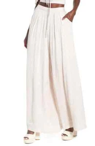 4SI3NNA L4630 Damenhose beige gestreift weites Bein Größe Medium - Bild 1 von 4