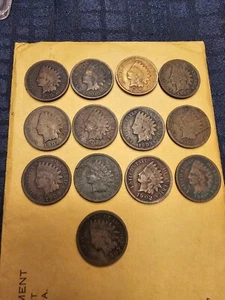 1905 Indian Head Cents Penny Lot 15 1c  - Bild 1 von 2