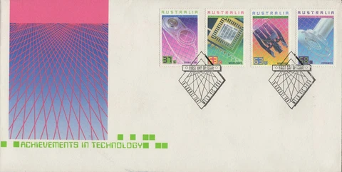 Australia 1987 FDC - Achievements in Technology Scott #1036-1039 Cover