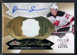 2014-15 Fleer Showcase Hot Prospects RC Auto Patch #152 Damon Severson 254/375 - Picture 1 of 2