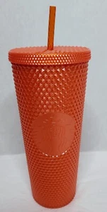 Starbucks Herbst Perle orange Nieten Bling Becher Halloween 2022 - Bild 1 von 3