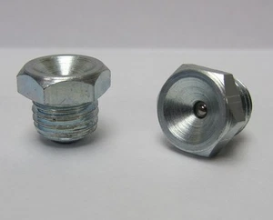 M12 x 1.5mm Flush Straight Metric Grease Zerk Nipple Fitting 1 pc - Picture 1 of 1