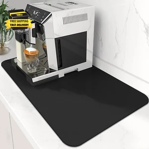 Coffee Mat Super Absorbent Dish Drying Mat Coffee Bar Accessories Match with Mac - Picture 1 of 7