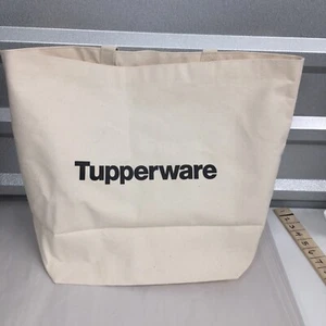 Heavy Large Canvas Tupperware Tote Bag - Picture 1 of 7