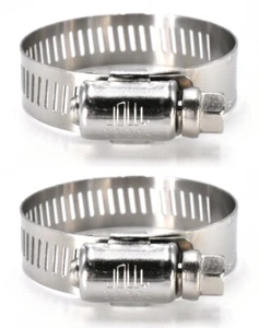 Dos abrazaderas de manguera de transmisión de gusano de acero SAE talla 20 3/4"" a 1-3/4"" todas 300 SS JW020S - Imagen 1 de 1