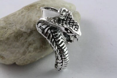 Cobra Rimorchio Serpente Rimorchio 925 Ciondolo IN Argento / 230 - Immagine 1 di 4