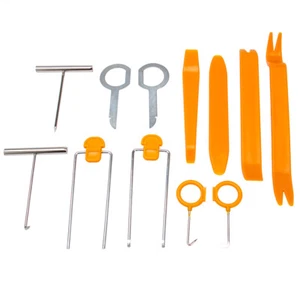 12PCS Car Door Trim Removal Tool Pry Panel Dash Radio Body Clip Installer Kit - Picture 1 of 16