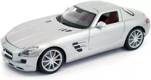 Maisto 31389 - Modellauto - Mercedes SLS AMG (silber, Maßstab 1:18) Auto Modell - Picture 1 of 3