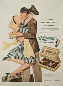 1944 vintage Whitmans Chocolates WWll soldier Returns Home From War - Picture 1 of 1