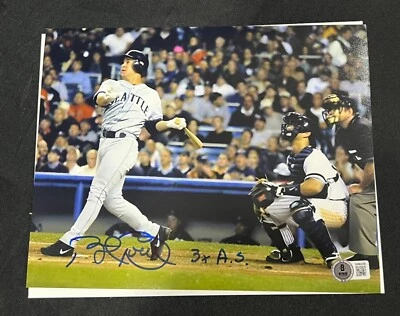 Bret Boone Mariners Signed Auto 8x10 Photo w/ All Star Inscriptions BAS COA  - Image 1 of 4