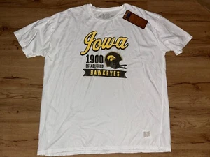 RETRO BRAND IOWA HAWKEYES FOOTBALL VINTAGE  SHORT SLEEVE SHIRT SIZE XL NWT - Picture 1 of 3
