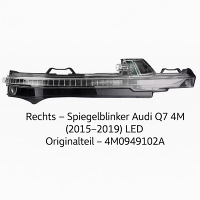 Rechts – Spiegelblinker Audi Q7 4M (2015–2019) LED Originalteil – 4M0949102A - Image 1 of 2