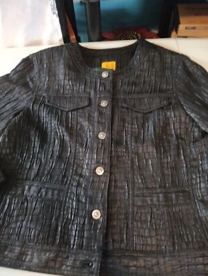 Ruby Red Women's Size 12 Black Jacket Classic Trendy Lightweight  - Image 1 of 4