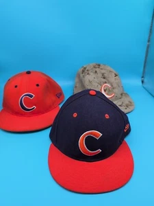 Clemson Tigers Baseball Hat Lot New Era Size Fitted Size 6 7/8 Omaha Paw - Picture 1 of 10