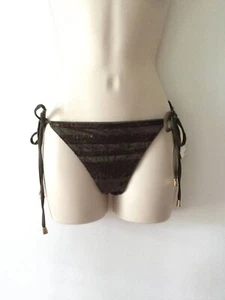 NEW VINCE CAMUTO Brown Sequined Stripes Bottom Separate (Size M) - MSRP $76.00 - Picture 1 of 7