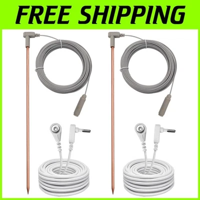 Pure Copper Grounding Rod Kit, 40ft Cord - Image 1 of 4