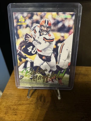 2020 Panini Luminance #29 Baker Mayfield SSP /299 Browns/ Bucs - Image 1 of 2