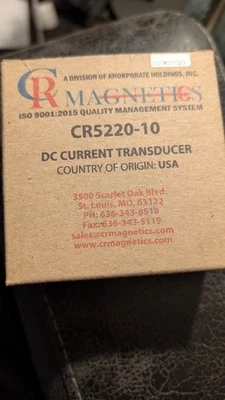 CR MAGNETICS CR5220-10 DC Current Xducer 0-10ADC Input Output 4-20mA $175 list - Image 1 of 3