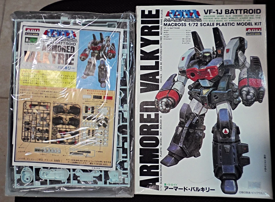 1982 ARII Macross Robotech 1/72 Бронированная Валькирия VF-1J Popy Chogokin Модель NY - Изображение 1 из 1