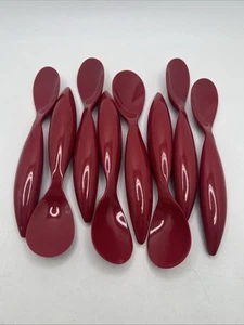 Zak Designs Melamine Crate &Barrel Desert Red Spoons Set Of 8 - Picture 1 of 3