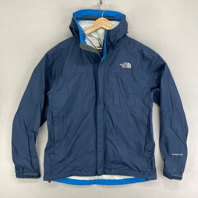 The North Face HyVENT DT Rain Jacket Mens Medium Blue Hooded Waterproof Hiking - Image 1 of 4