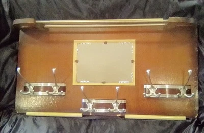 Vintage Rockabilly Coat Hook W/Mirror Pre WW II - Image 1 of 4