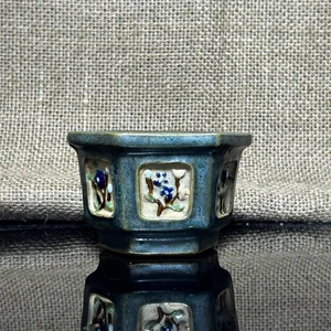 Unique Bonsai tree pot, handmade cactus pot , 6 sided picture frame, size 3.5" - Picture 1 of 10