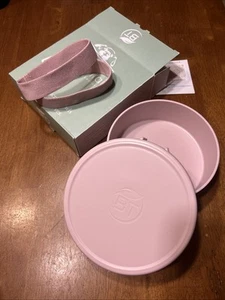 Barkin’ Trails Travel Dog Bowls Dog Bowls Camping/Outdoor BPA FREE Blush W/B - Picture 1 of 8