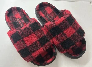 Crocs Buffalo Toboganes/Zapatillas a Cuadros Rojo/Negro M6 W8 - Imagen 1 de 9