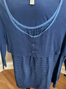 Pre-owned Venezia 18/20 Burgundy 3/4-Sleeve Scoop-Neck Top - Picture 1 of 4