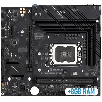 Motherboard Micro-Atx B760M DDR4 8GB RAM 12° 13° Gen I7 I9 Gaming Pcie 4.0 PC - Image 1 of 4