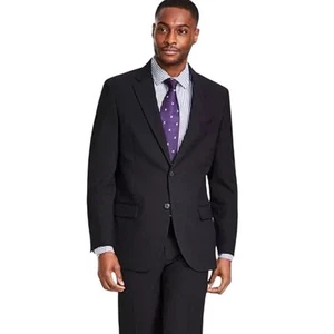 NAUTICA MODERN FIT BI-STRETCH TWO BUTTON BLAZER IN BLACK NWT MEN'S SIZE 40R - Picture 1 of 13