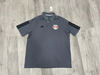 Adidas New York Red Bull MLS Fútbol Manga Corta Polo Hombres Talla 2XL NUEVO CON ETIQUETAS Foto 1 de 3