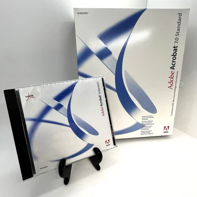 Adobe Acrobat 7.0 Complete Box Set - Windows | Vintage Software w/ Disc & Serial - Image 1 of 4