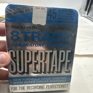 Realistic Supertape 8 Track Blank Tape 45 Minutes New SEALED - Picture 1 of 2