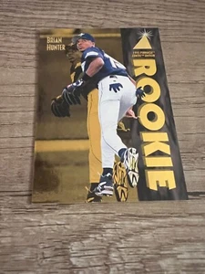 1995 Pinnacle Zenith Edition Rookie Baseball Card #137 Brian Hunter (R6) - Picture 1 of 2