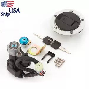 For GSXR 600 GSXR750 GSXR1000 2004 2005 Ignition Switch Fuel Cap Seat Lock 2xKey - Picture 1 of 10